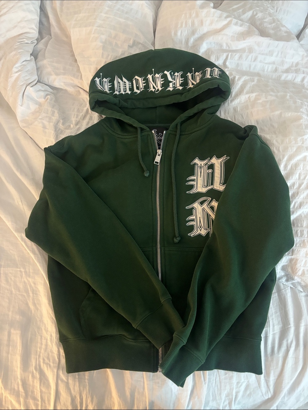 Green Zip-Up Hoodie
